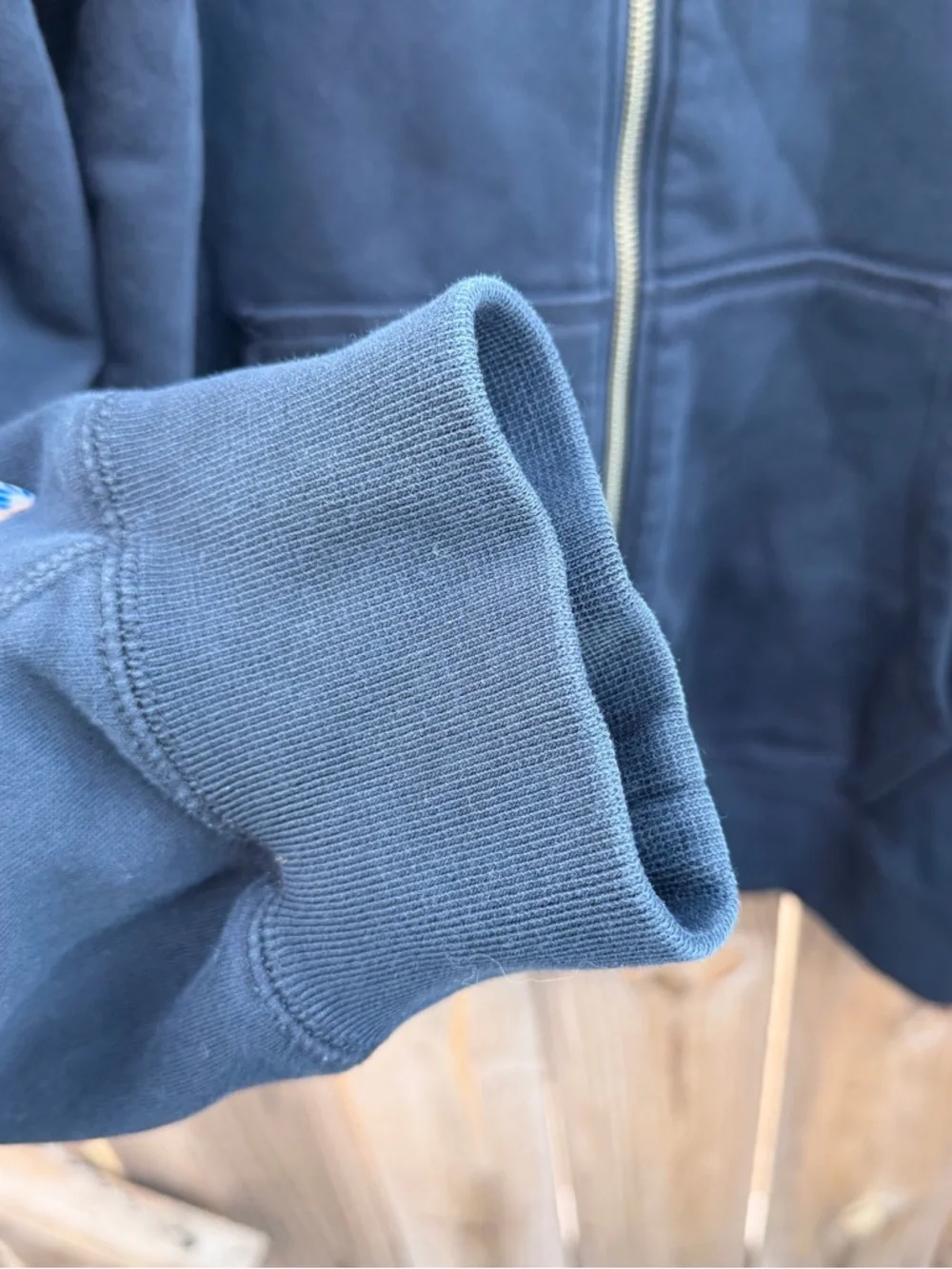 Jordan Black Full-Zip Hoodie with White Jumpman Size XL